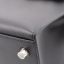 Hermes Kelly 25 Epsom Silver Hardware Black and Blue Year 2024 New