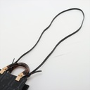 Fendi Zucca Sunshine Shopper Small Leather 2 Way Handbag Black 8BS051