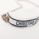 Christian Dior Vaib Leather 2 Way Shoulder Bag White