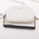 Christian Dior Vaib Leather 2 Way Shoulder Bag White