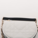 Christian Dior Vaib Leather 2 Way Shoulder Bag White
