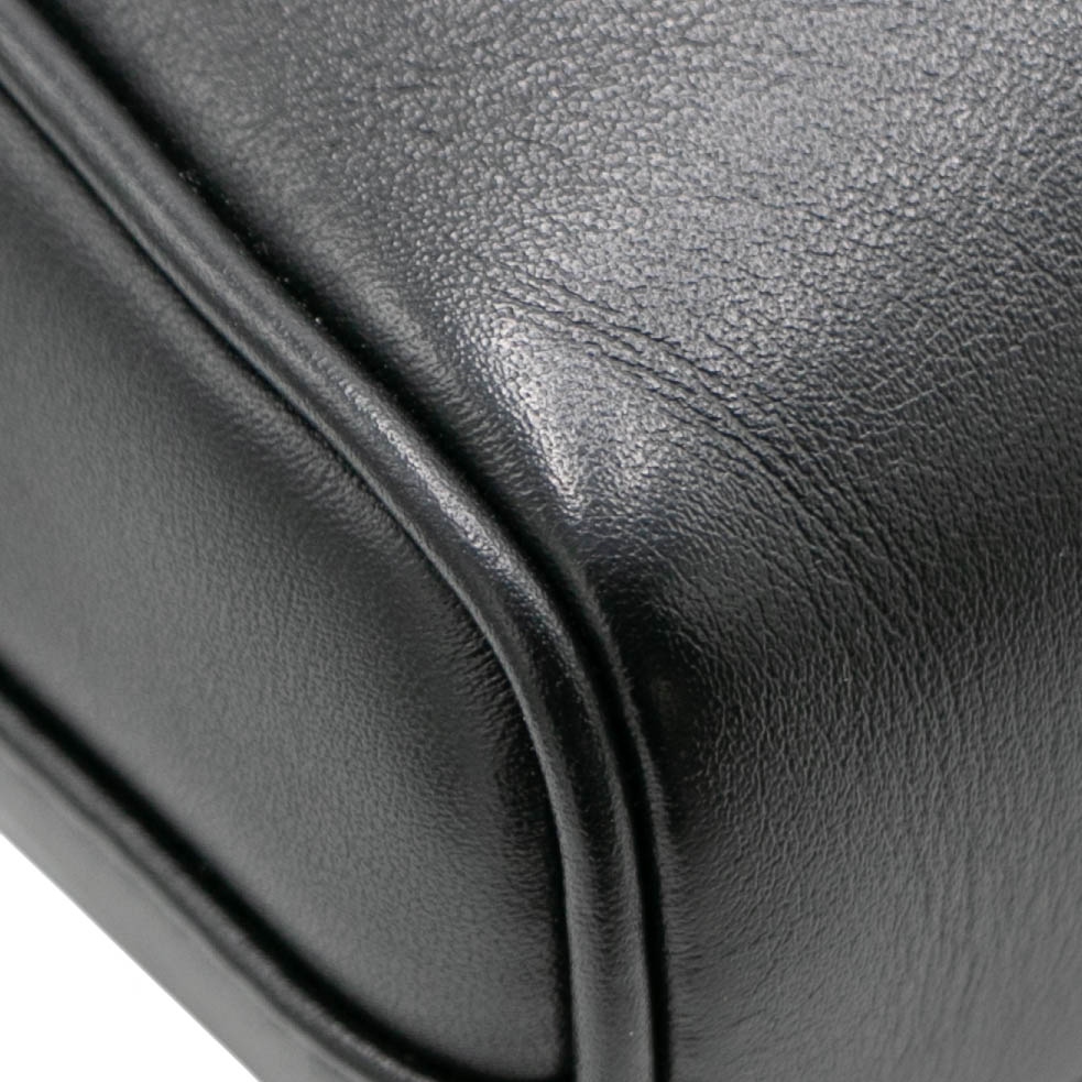 Prada Leather Shoulder Bag With Pouch Black 2VH168