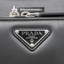 Prada Leather Shoulder Bag With Pouch Black 2VH168