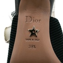Christian Dior J'Adior Slingback Pump Black Technical Fabric In Size 38 1/2