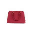 Prada Saffiano Small Galleria Double Zip Tote Fuxia