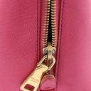 Prada Saffiano Small Galleria Double Zip Tote Fuxia