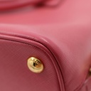 Prada Saffiano Lux Small Promenade Tote Bag Peonia
