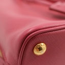 Prada Saffiano Lux Small Promenade Tote Bag Peonia