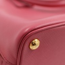 Prada Saffiano Lux Small Promenade Tote Bag Peonia