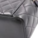 Chanel Matelasse Lambskin Chain Shoulder Bag Vanity Black