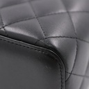 Chanel Matelasse Lambskin Chain Shoulder Bag Vanity Black