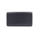 Saint Laurent Calfskin Monogram Large Belle De Jour Clutch Black