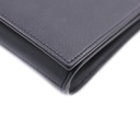 Saint Laurent Calfskin Monogram Large Belle De Jour Clutch Black