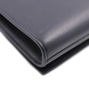 Saint Laurent Calfskin Monogram Large Belle De Jour Clutch Black