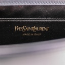 Saint Laurent Calfskin Monogram Large Belle De Jour Clutch Black