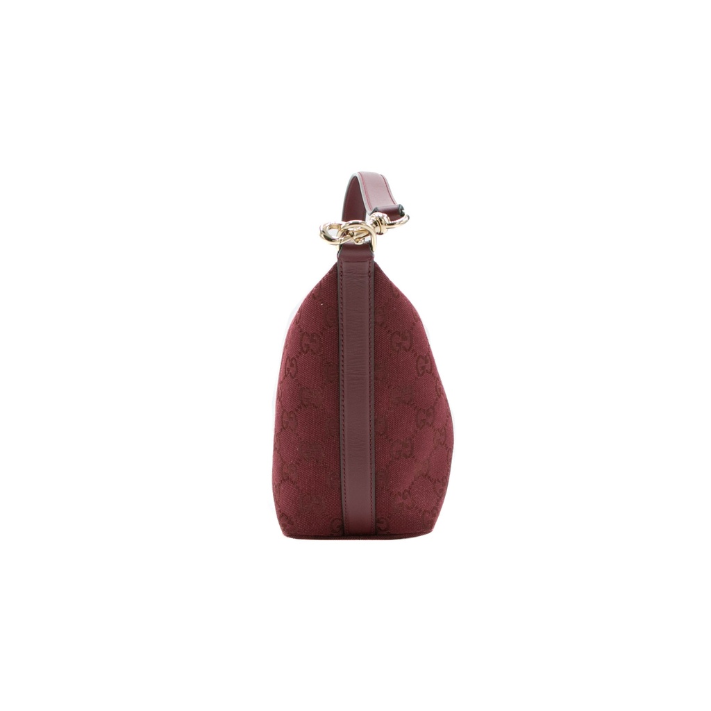 Gucci GG Super Mini Canvas Shoulder Bag Red 795168