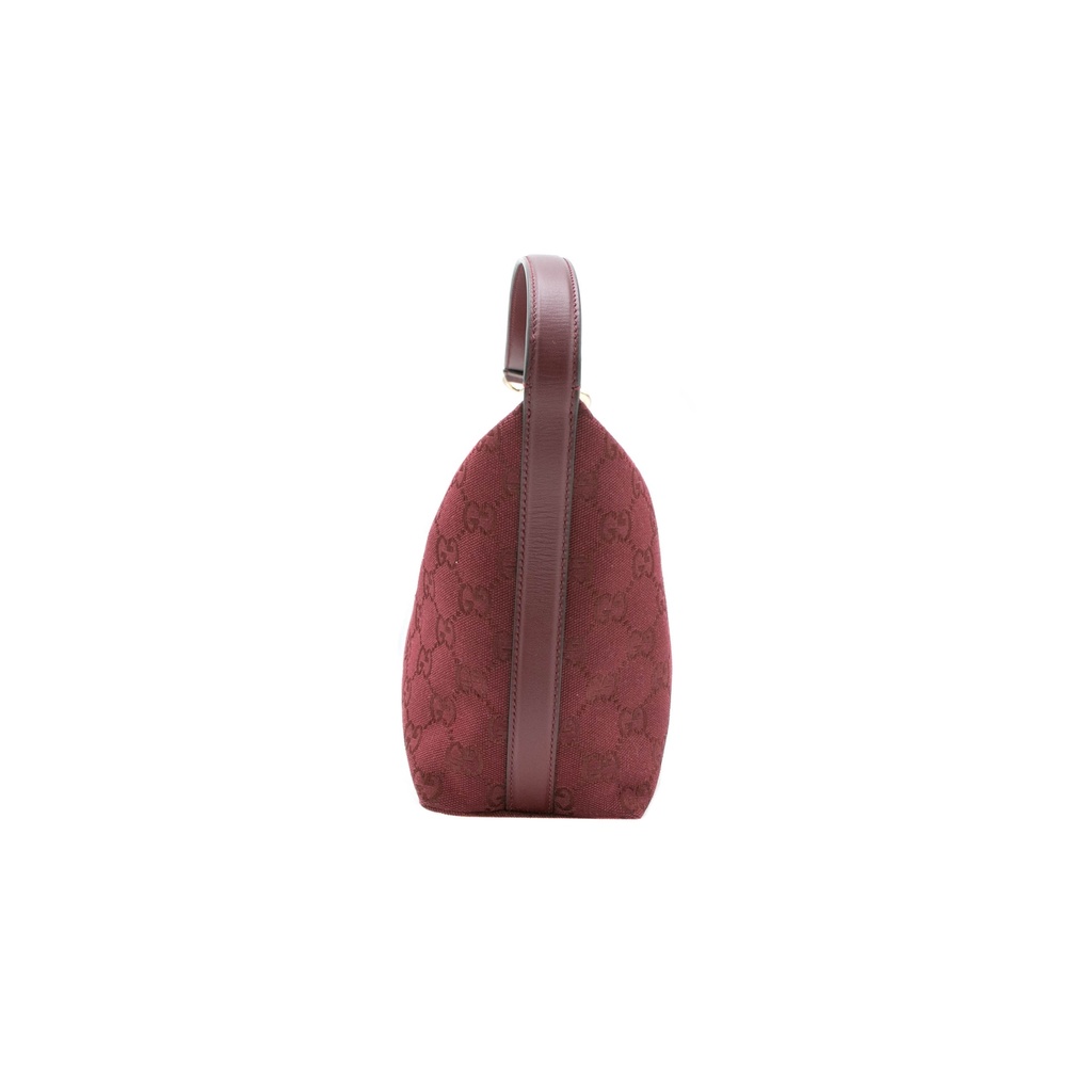 Gucci GG Super Mini Canvas Shoulder Bag Red 795168