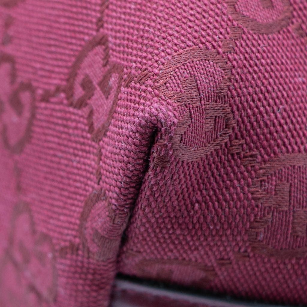 Gucci GG Super Mini Canvas Shoulder Bag Red 795168