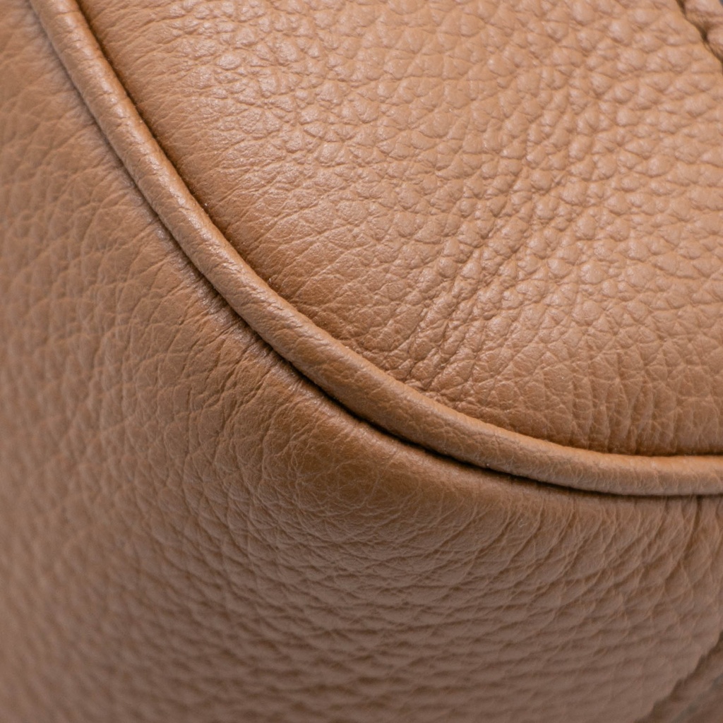 Prada Moon Padded Nappa Leather Brown Shoulder Bag