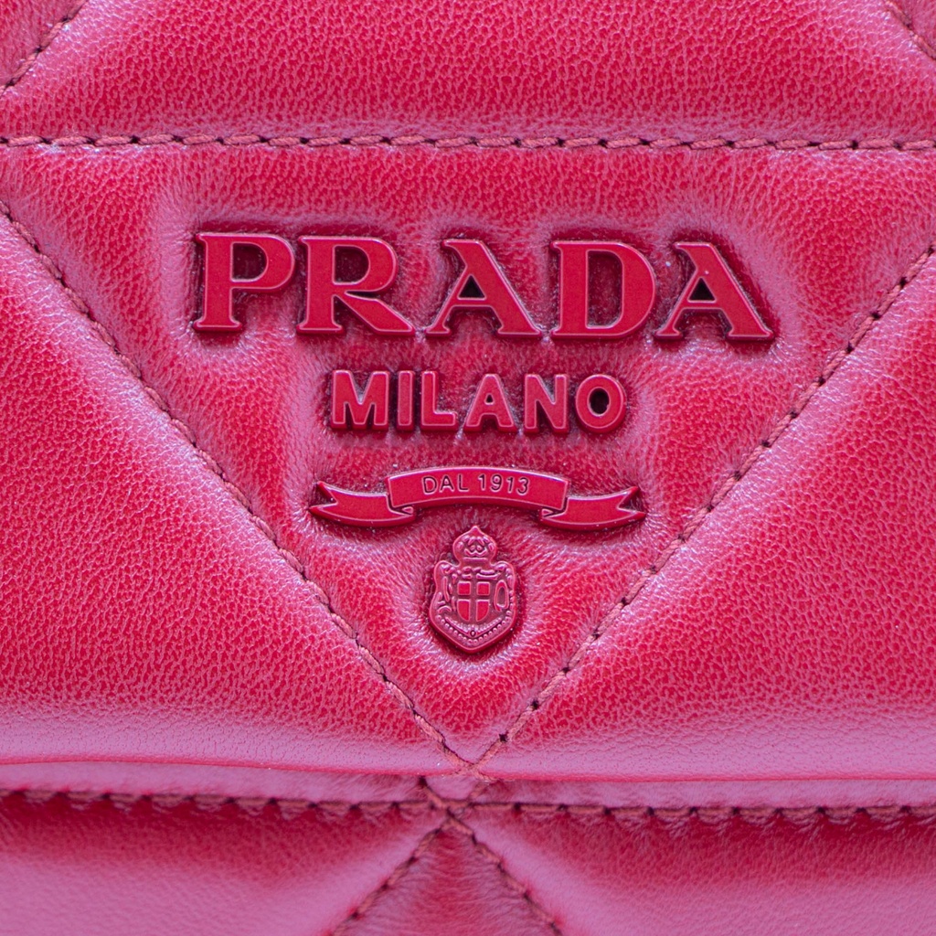 Prada Small Spectrum Nappa Leather Shoulder Bag Red