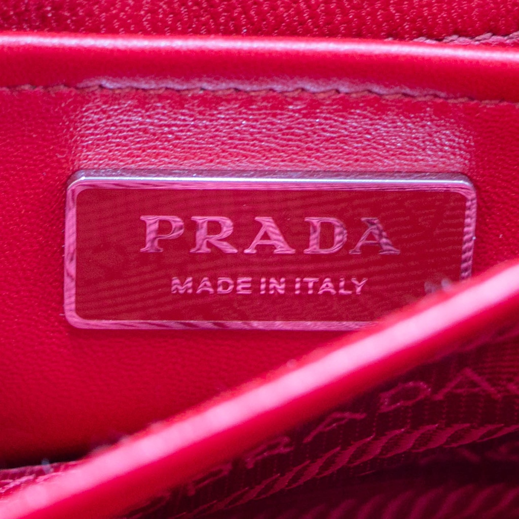Prada Small Spectrum Nappa Leather Shoulder Bag Red