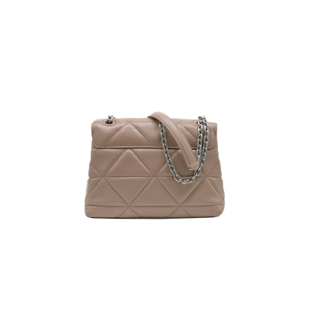 Prada Small Spectrum Nappa Leather Shoulder Bag Beige