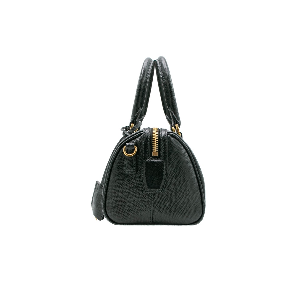 Prada Re-Edition Boston Saffiano Leather Mini Top Handle Bag