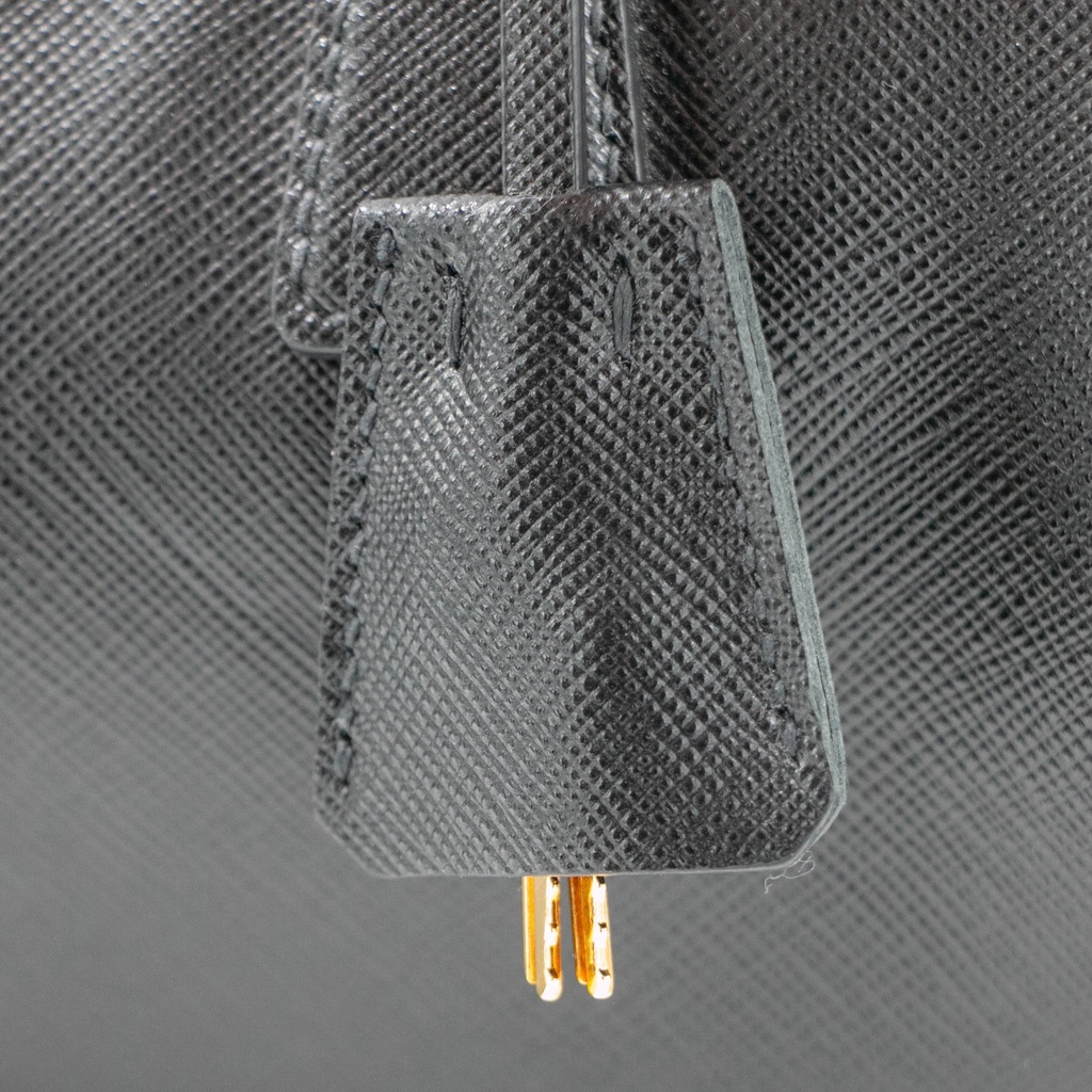 Prada Re-Edition Boston Saffiano Leather Mini Top Handle Bag