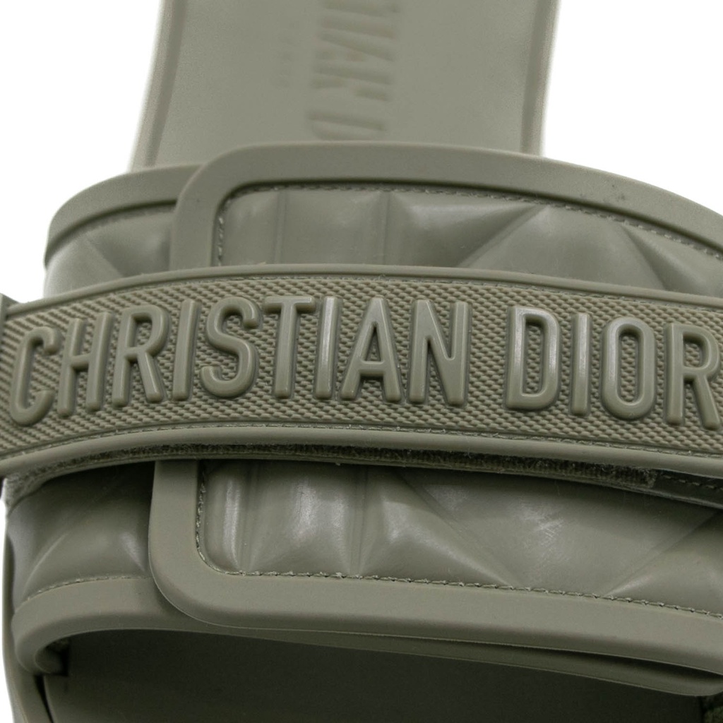 Christian Dior Rubber Macrocannage Dio(r)evolution Slide Sandals Pastel Size 41