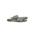 Christian Dior Dway Slide Gray Embroidered Cotton and Toile de Jouy Motif Size 37 1/2