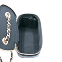 Chanel Lambskin Quilted My Chanel Lady Vanity Case With Chain Black