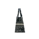 Christian Dior Canvas Embroidered Small Dioriviera Toile De Jouy Book Tote Blue