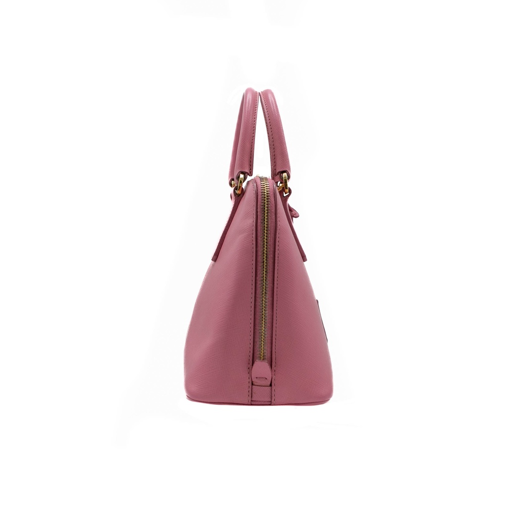 Prada Saffiano Lux Small Promenade Tote Orchidea