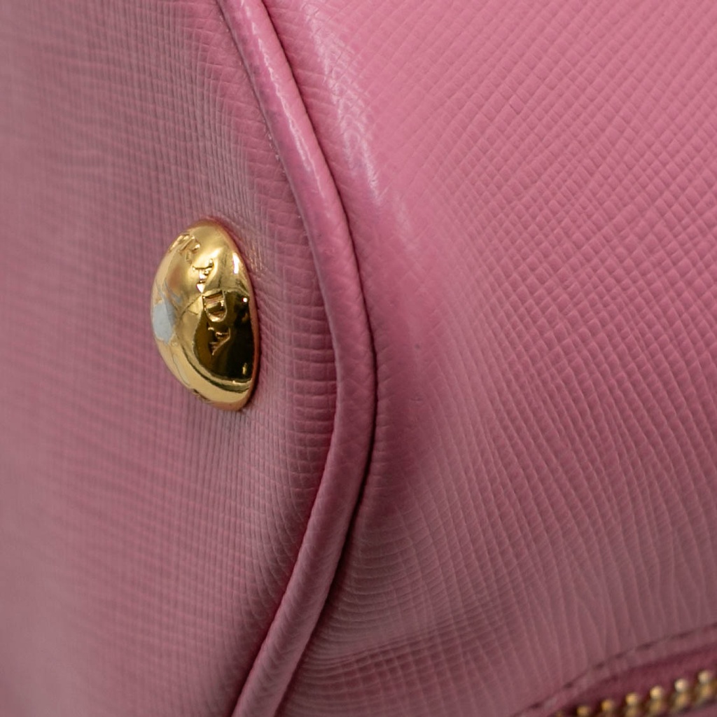 Prada Saffiano Lux Small Promenade Tote Orchidea