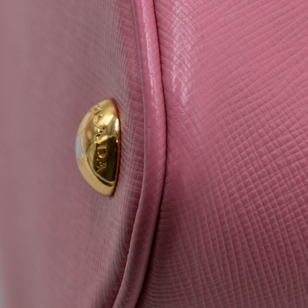 Prada Saffiano Lux Small Promenade Tote Orchidea