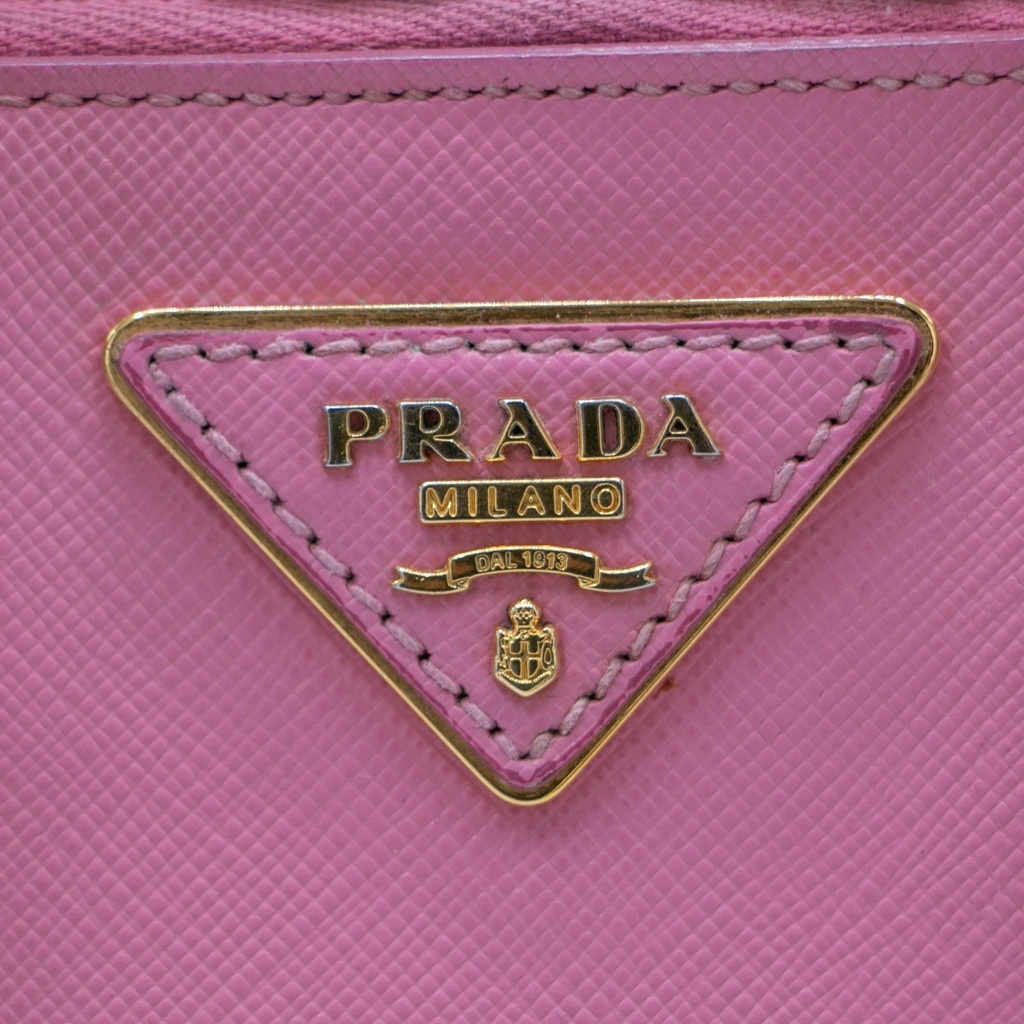 Prada Saffiano Lux Small Promenade Tote Orchidea