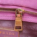 Prada Saffiano Lux Small Promenade Tote Orchidea