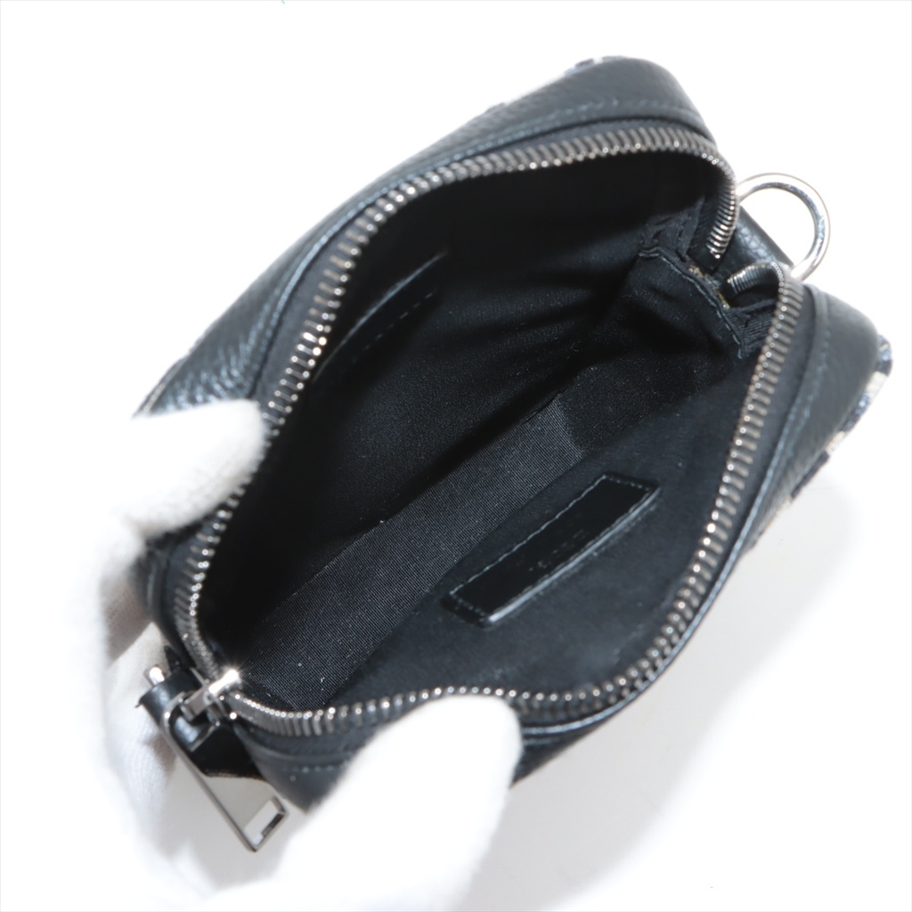 Dior Oblique Canvas & Leather Shoulder bag Navy Blue
