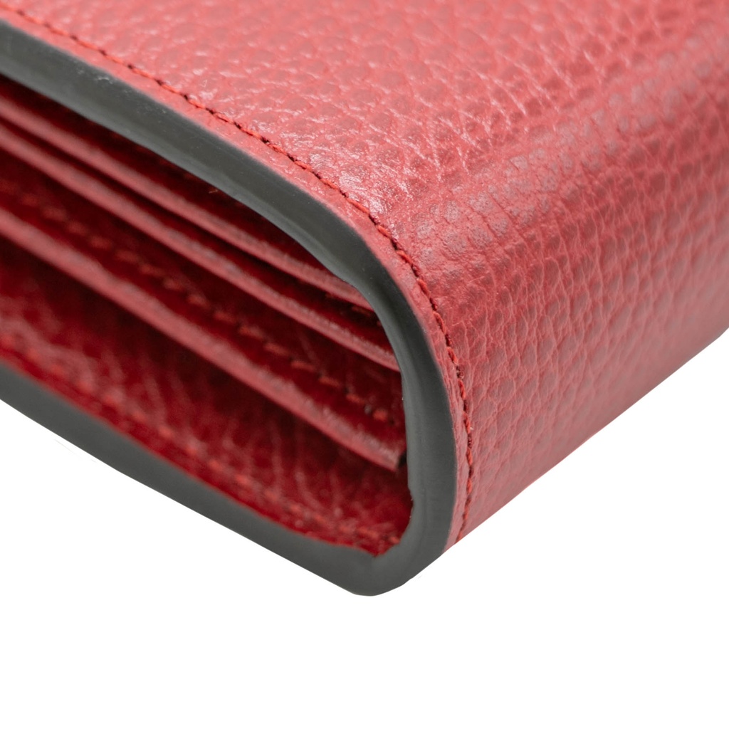 Gucci Mini Leather Dionysus Wallet on Chain Leather Crossbody Bag Red 401231