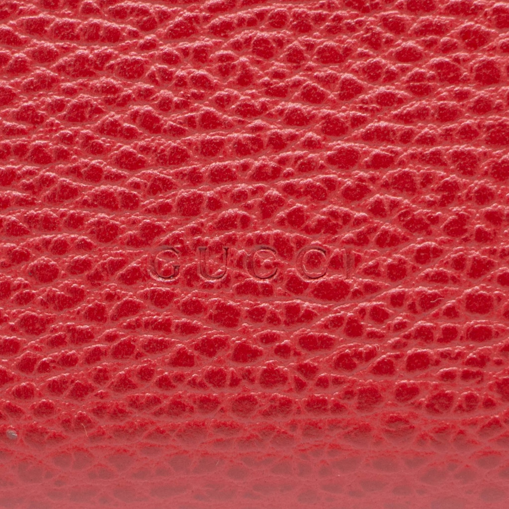 Gucci Mini Leather Dionysus Wallet on Chain Leather Crossbody Bag Red 401231