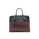 Louis Vuitton Calfskin City Steamer MM Burgundy Black
