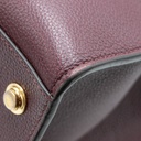 Louis Vuitton Calfskin City Steamer MM Burgundy Black