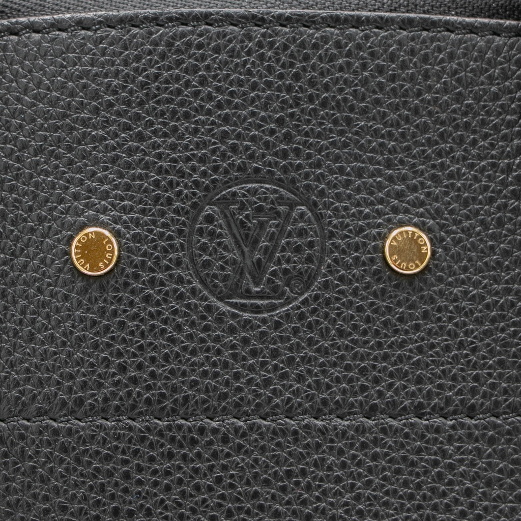 Louis Vuitton Calfskin City Steamer MM Burgundy Black