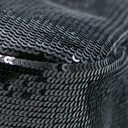 Prada Sequin Mini Re-Edition 2000 Shoulder Bag Black