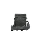 Prada Tessuto Nylon Saffiano Logo Messenger Bag Black