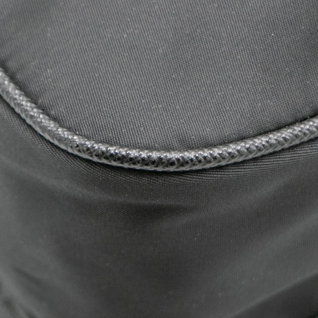 Prada Tessuto Nylon Saffiano Logo Messenger Bag Black