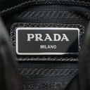 Prada Tessuto Nylon Saffiano Logo Messenger Bag Black