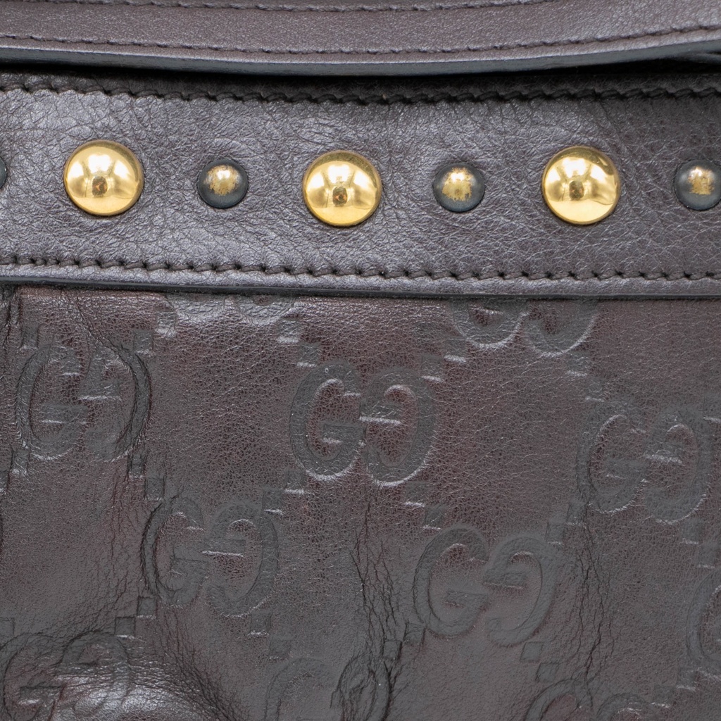 Gucci Guccissima Babouska Wristlet Black 211394
