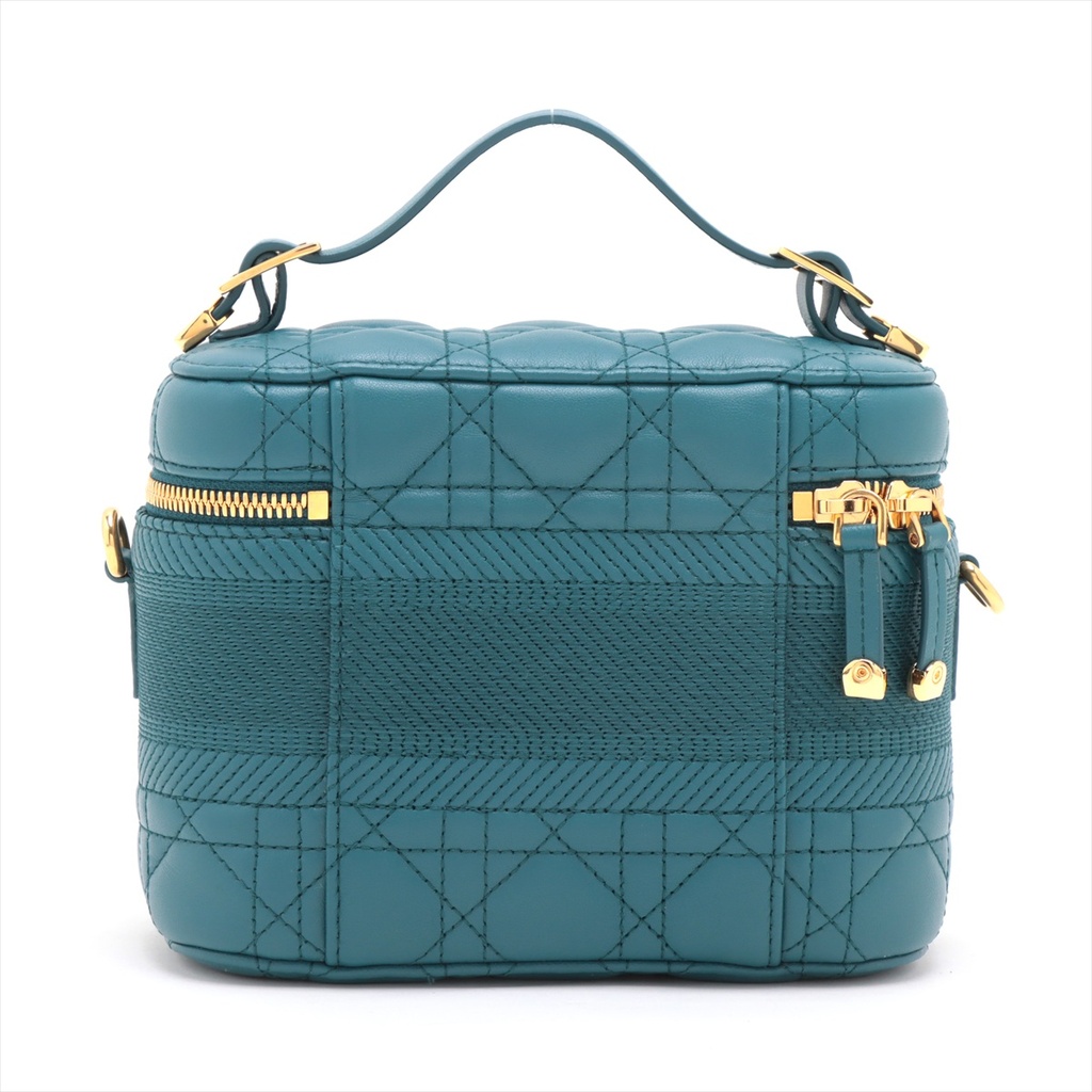Christian Dior  Cannage DiorTravel Vanity Case Blue