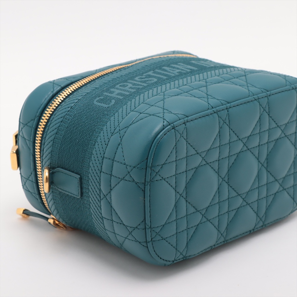 Christian Dior  Cannage DiorTravel Vanity Case Blue